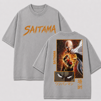 Oversized Streetwear Graphic Tee – Energy Charge Framed Portrait Print