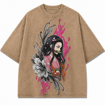 Floral Magenta Flame Muse Graphic Tee
