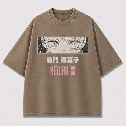 Pink Anime Eyes Graphic Tee
