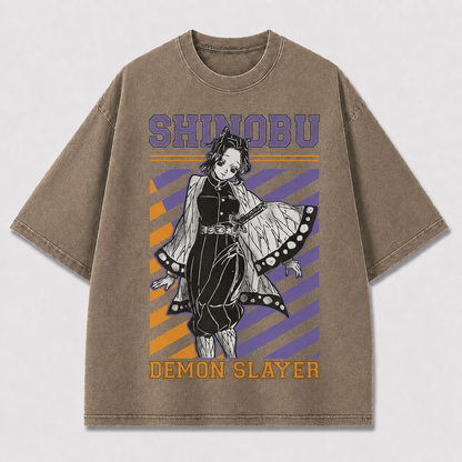 Purple Stripe Warrior Graphic Tee