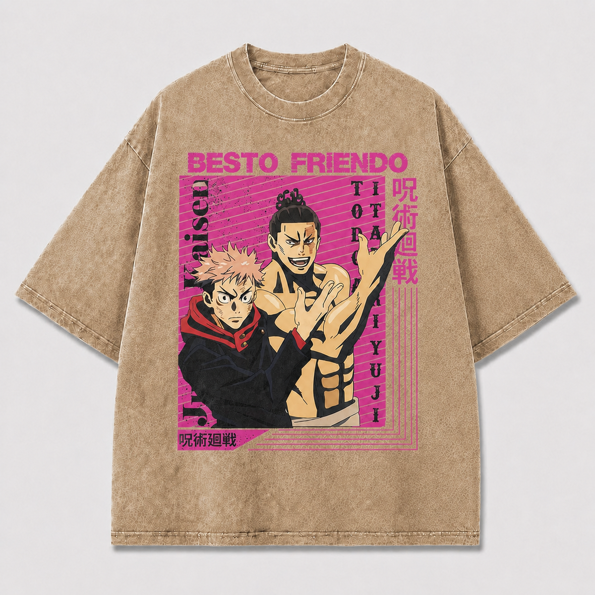 Pink Duo Fighter Portrait Tee