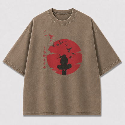 Crimson Moon Ninja Graphic Tee