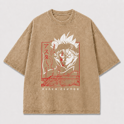 And Horned Headband Warrior Portrait Surrounded Oversized Graphic Tee