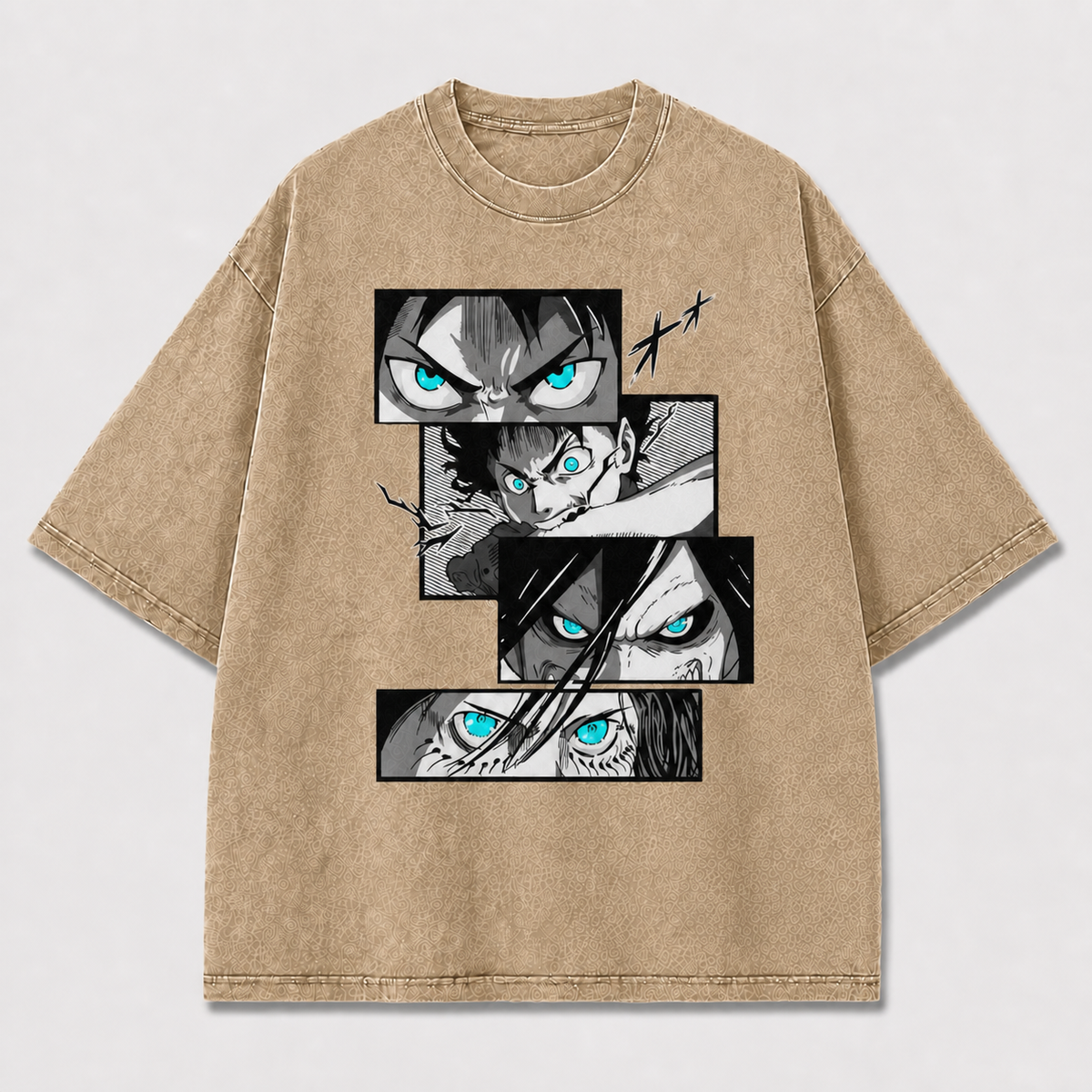 Cyan Battle Eyes Graphic Tee