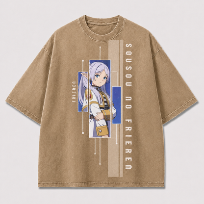 Minimal Fantasy Elf Portrait Tee