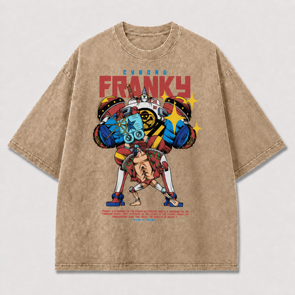 Colorful Cyborg Hero Tee