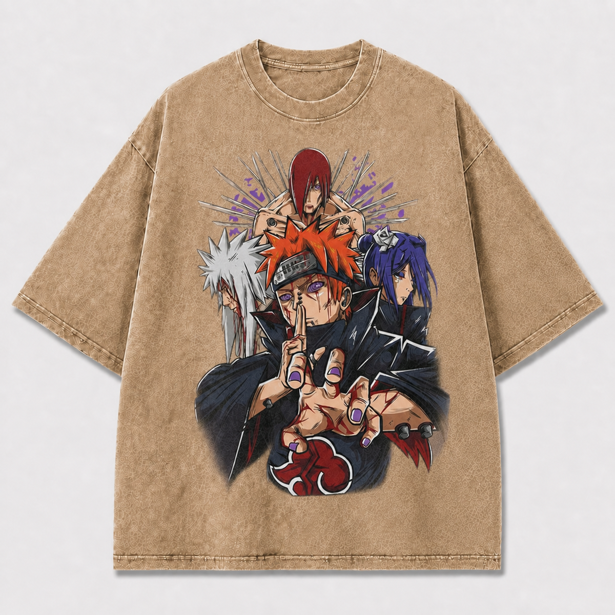 Crimson Cloud Ninja Circle Graphic Tee