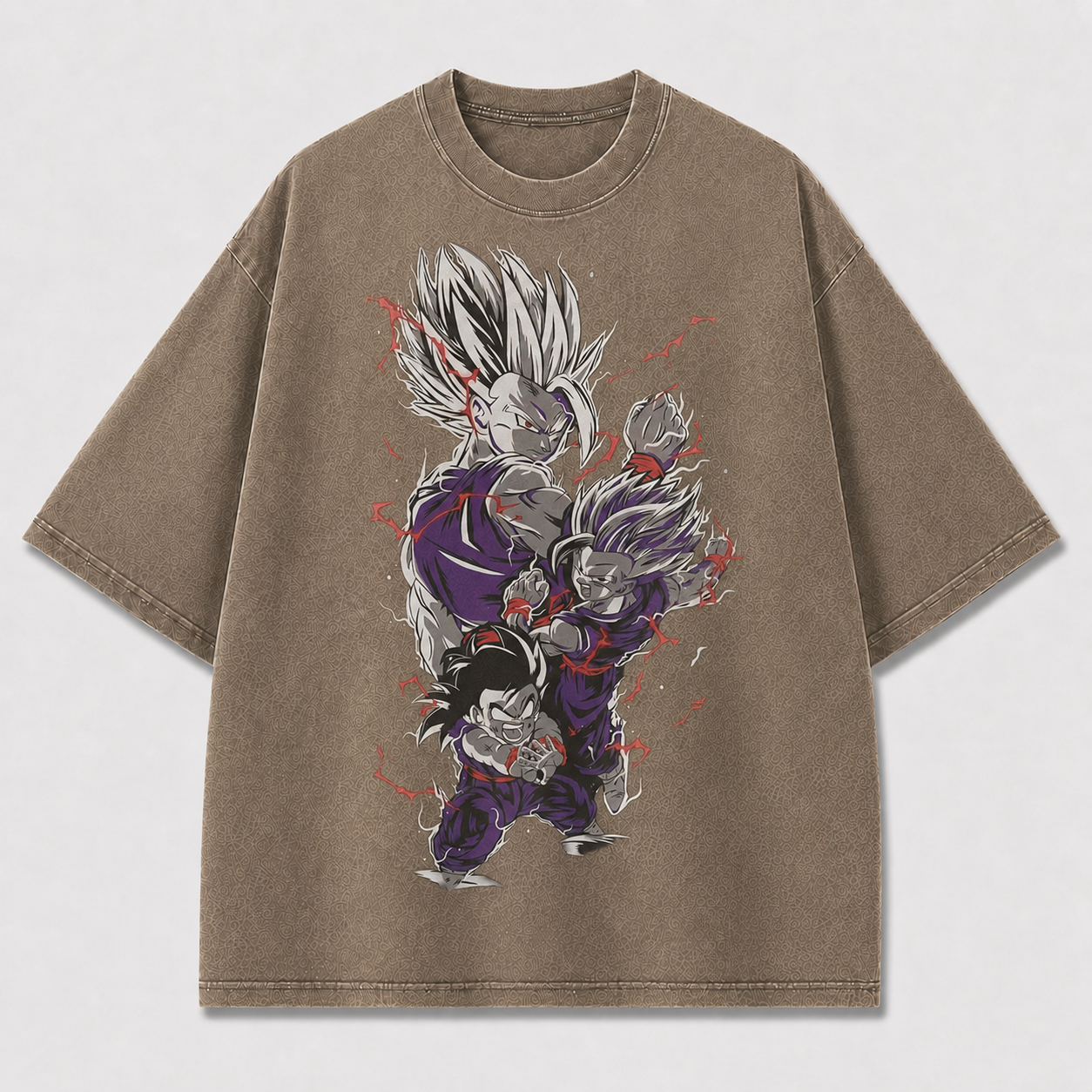 Purple Anime Fighters Graphic Tee