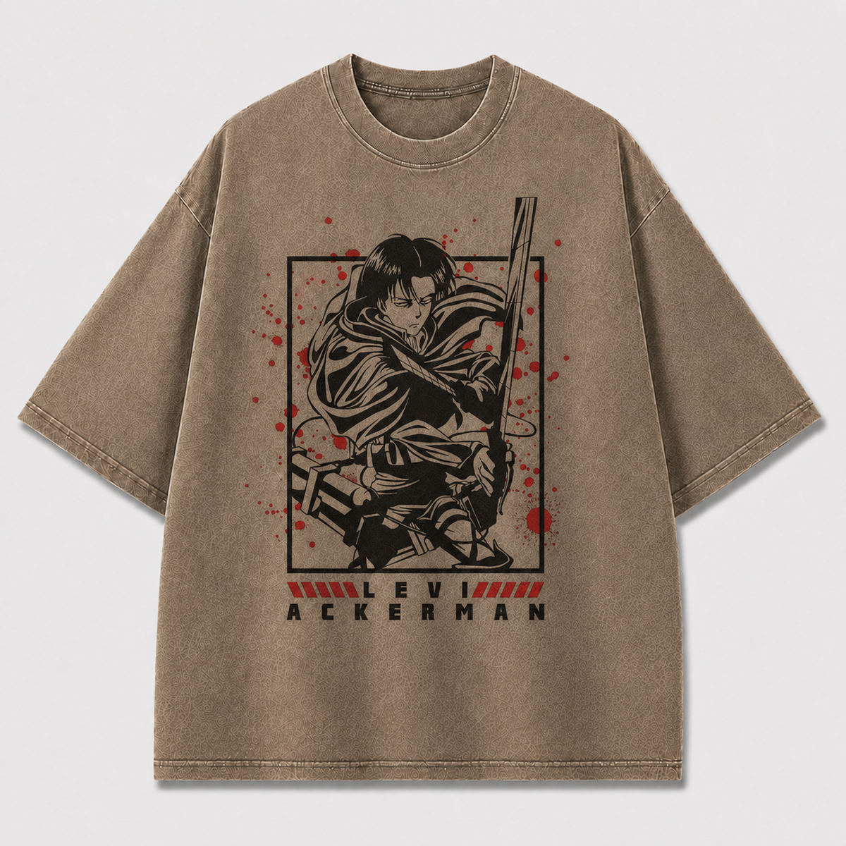 Red Splatter Swordsman Graphic Tee