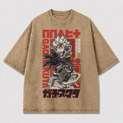 Silver Combat Hero Graphic Tee