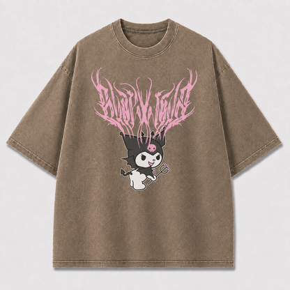 Pink Devil Streetwear Graphic Tee