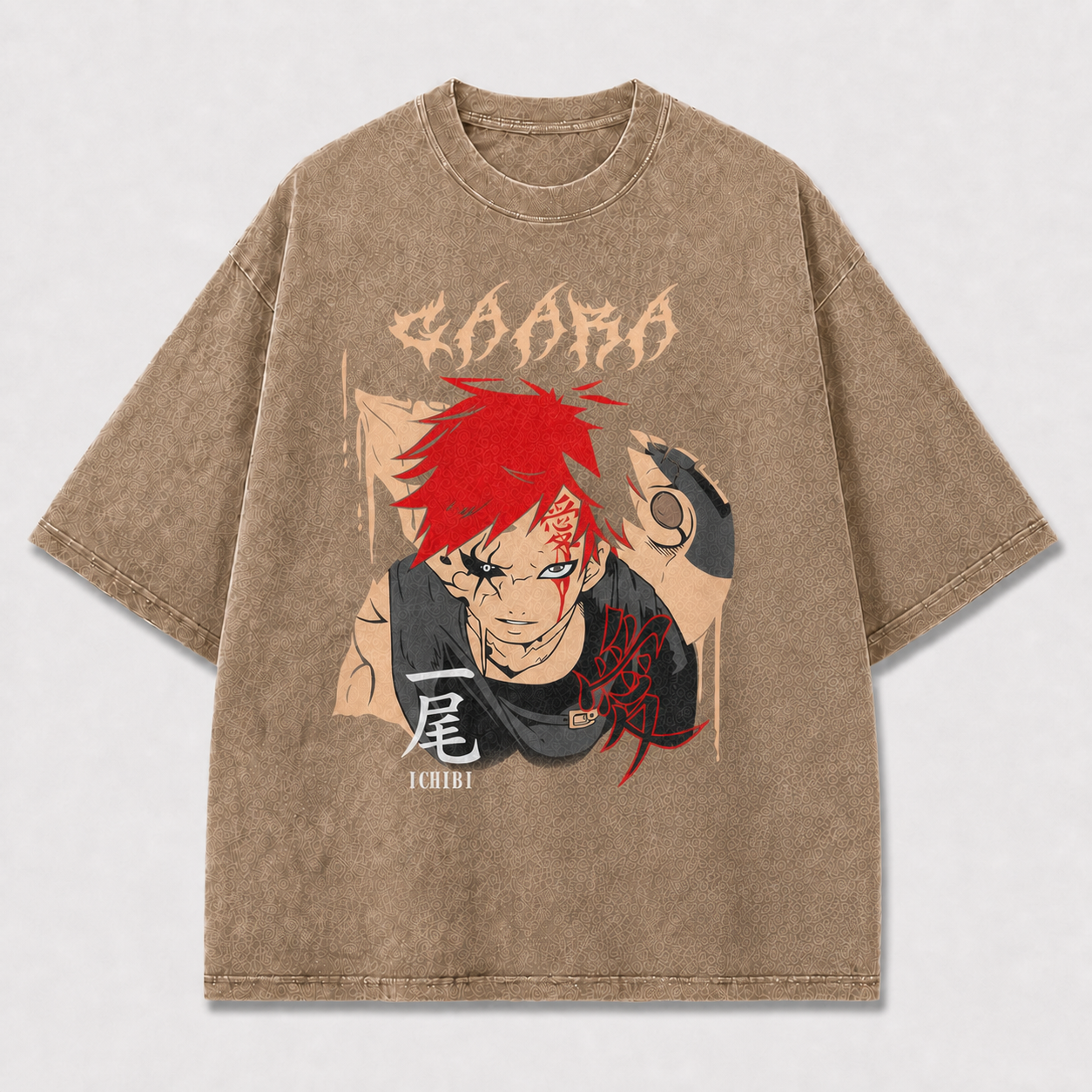 And Portrait of a Scarred Sand Warrior Oversized Graphic Tee