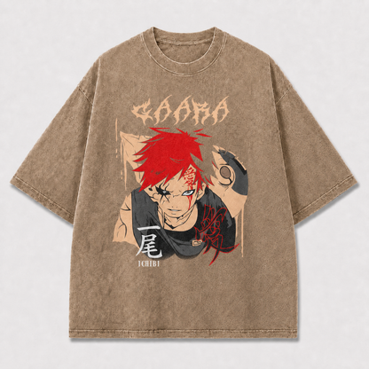 And Portrait of a Scarred Sand Warrior Oversized Graphic Tee