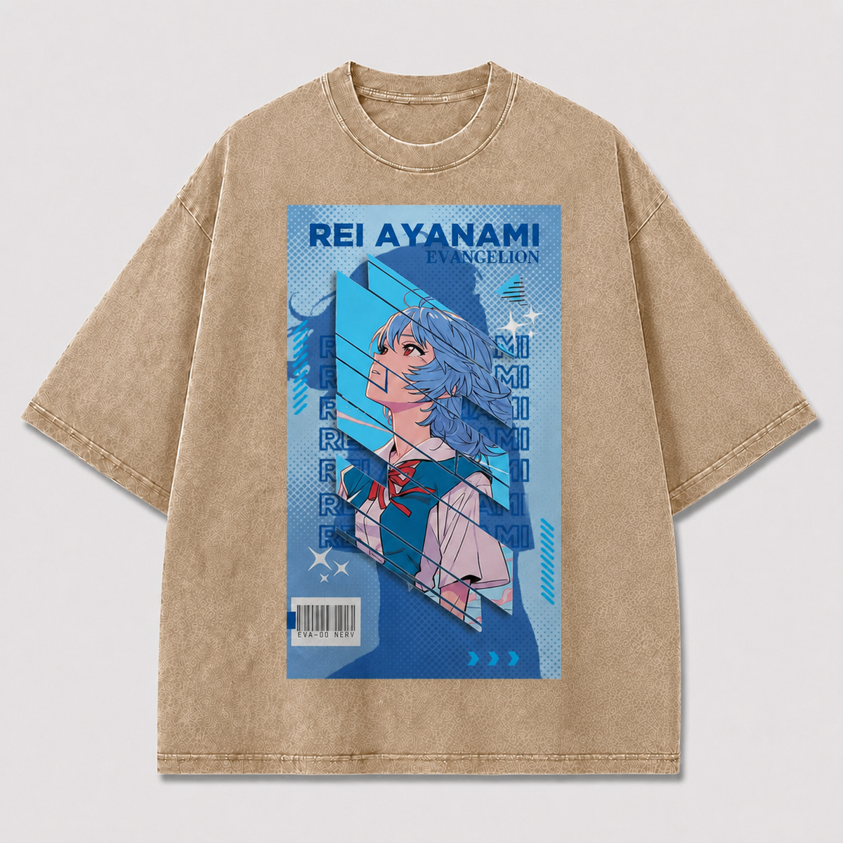 Blue Futuristic Heroine Poster Tee