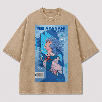 Blue Futuristic Heroine Poster Tee