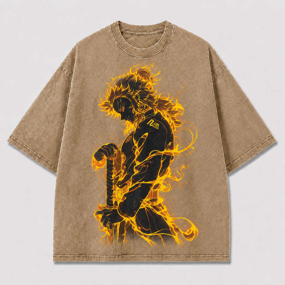 Golden Flame Warrior Graphic Tee