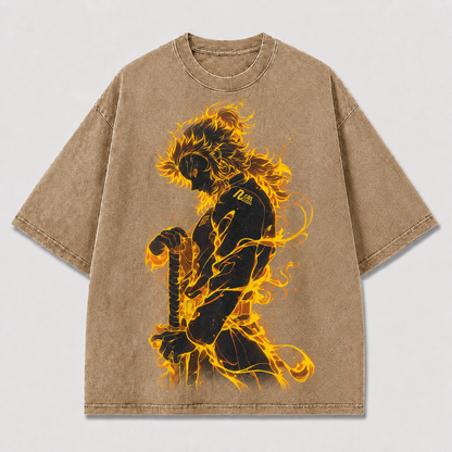 Golden Flame Warrior Graphic Tee