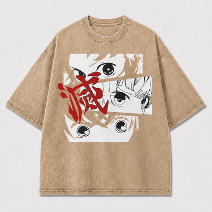 Crimson Eye Panels Graphic Tee