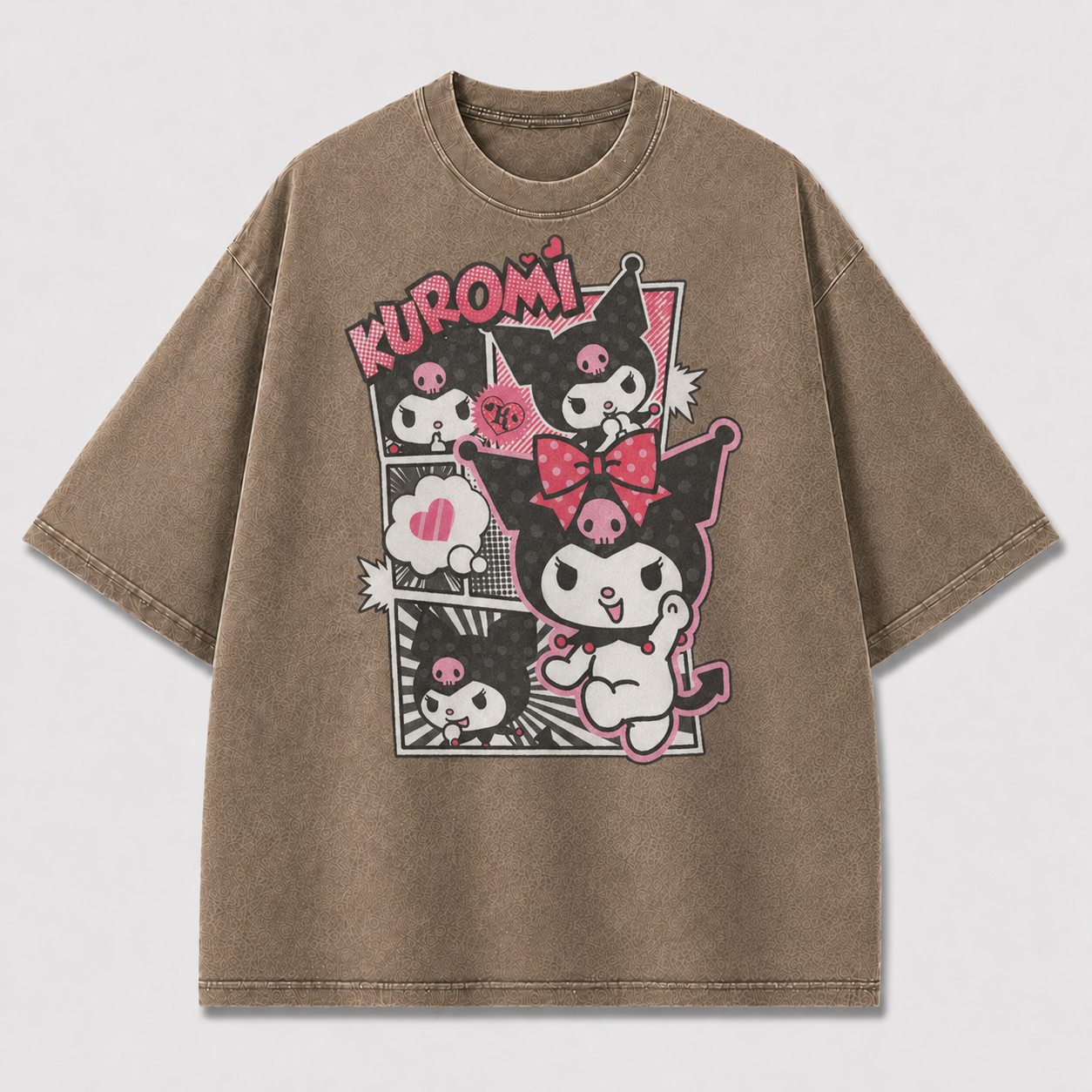 Pink Punk Cat Graphic Tee