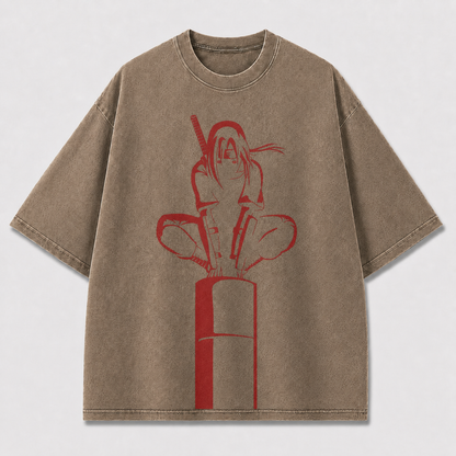 Crimson Shadow Graphic Tee