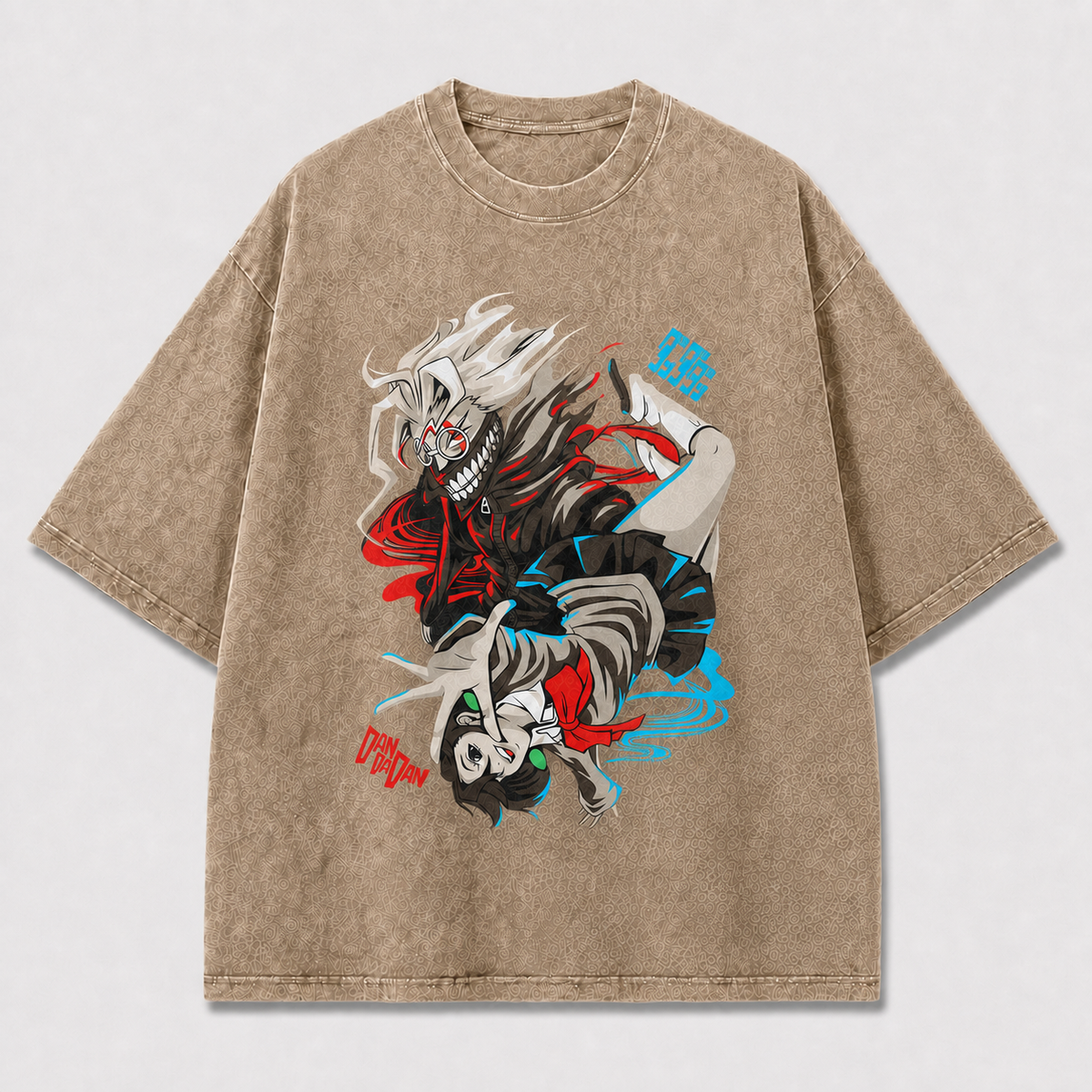 And Action Graphic Featuring a Masked Creature Oversized Graphic Tee