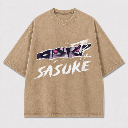 Purple Torn Eyes Graphic Tee