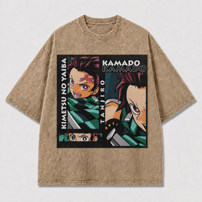 Bold and Action Collage Featuring a Determined Oversized Graphic Tee