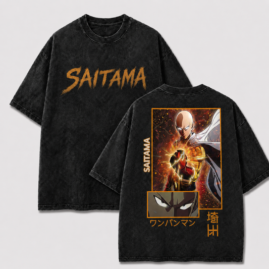 Oversized Streetwear Graphic Tee – Energy Charge Framed Portrait Print