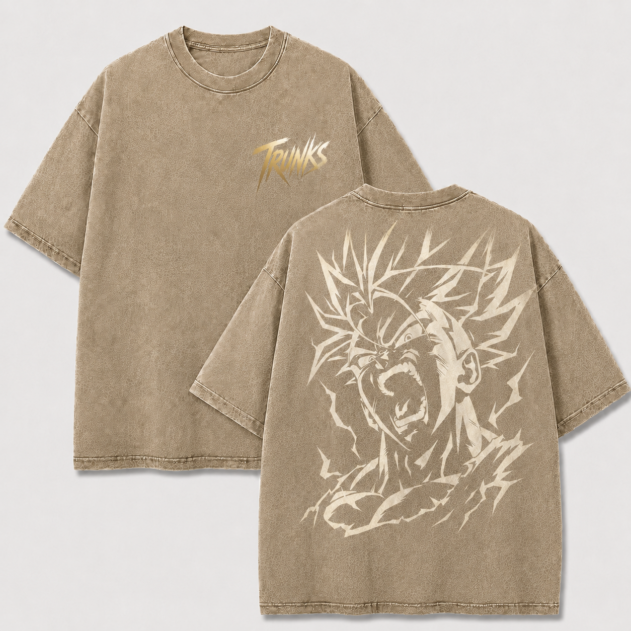 Trunks Super Saiyan Rage Vintage Washed Anime T-Shirt