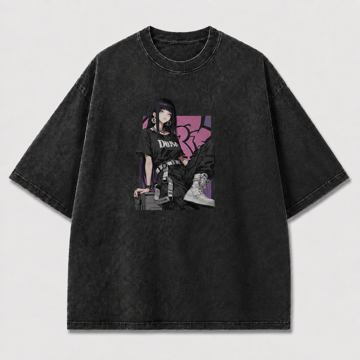 Oversized Graphic Print T-Shirt – Urban Waifu Streetwear Tee