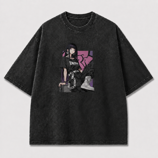 Oversized Graphic Print T-Shirt – Urban Waifu Streetwear Tee