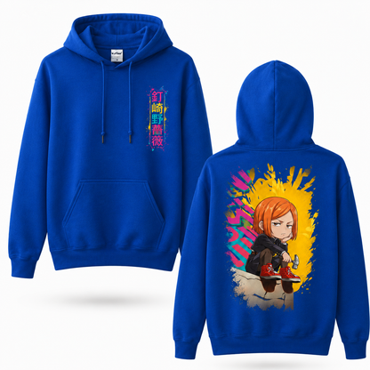 Oversized Streetwear Graphic Hoodie – Chibi Splash Art Print