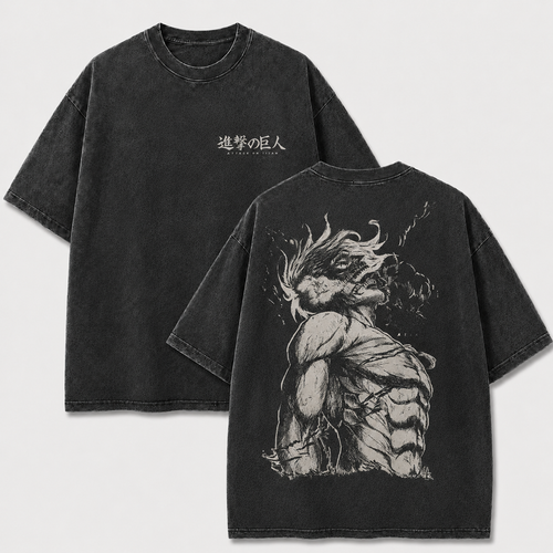 Long-Haired Raging Giant Vintage Washed Graphic T-Shirt