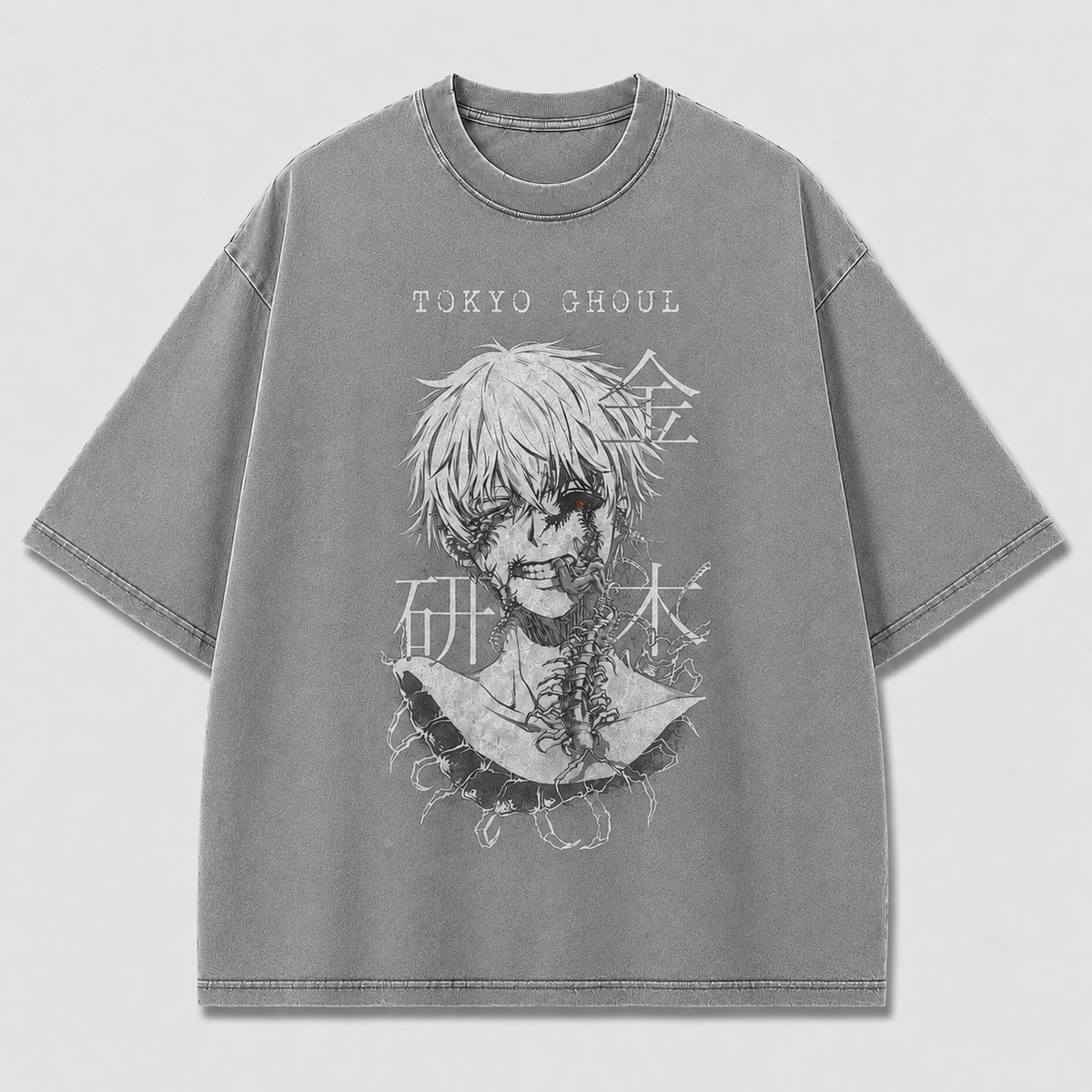 Oversized Stitched Antihero Graphic Tee – Dark Horror Streetwear Shirt