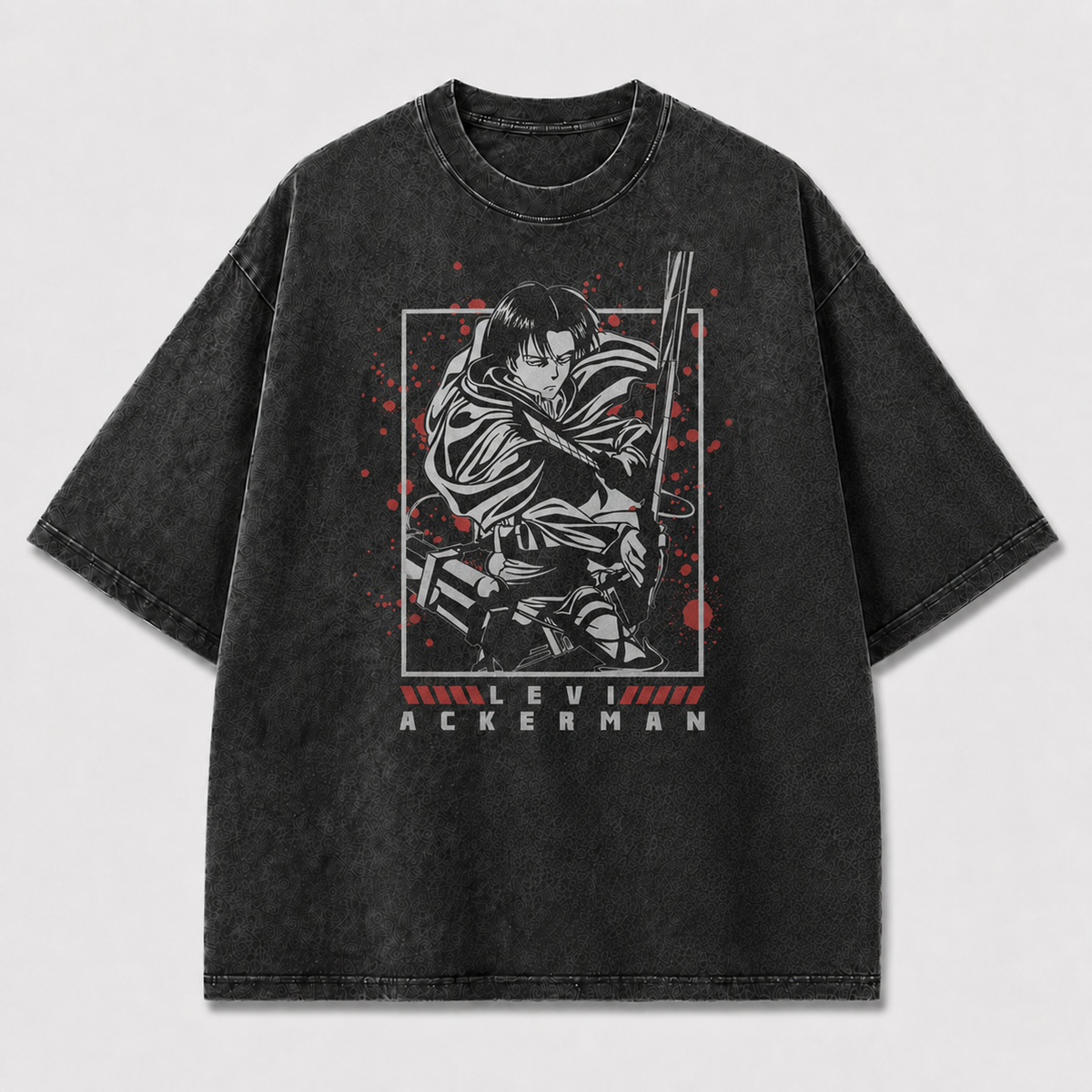 Red Splatter Swordsman Graphic Tee