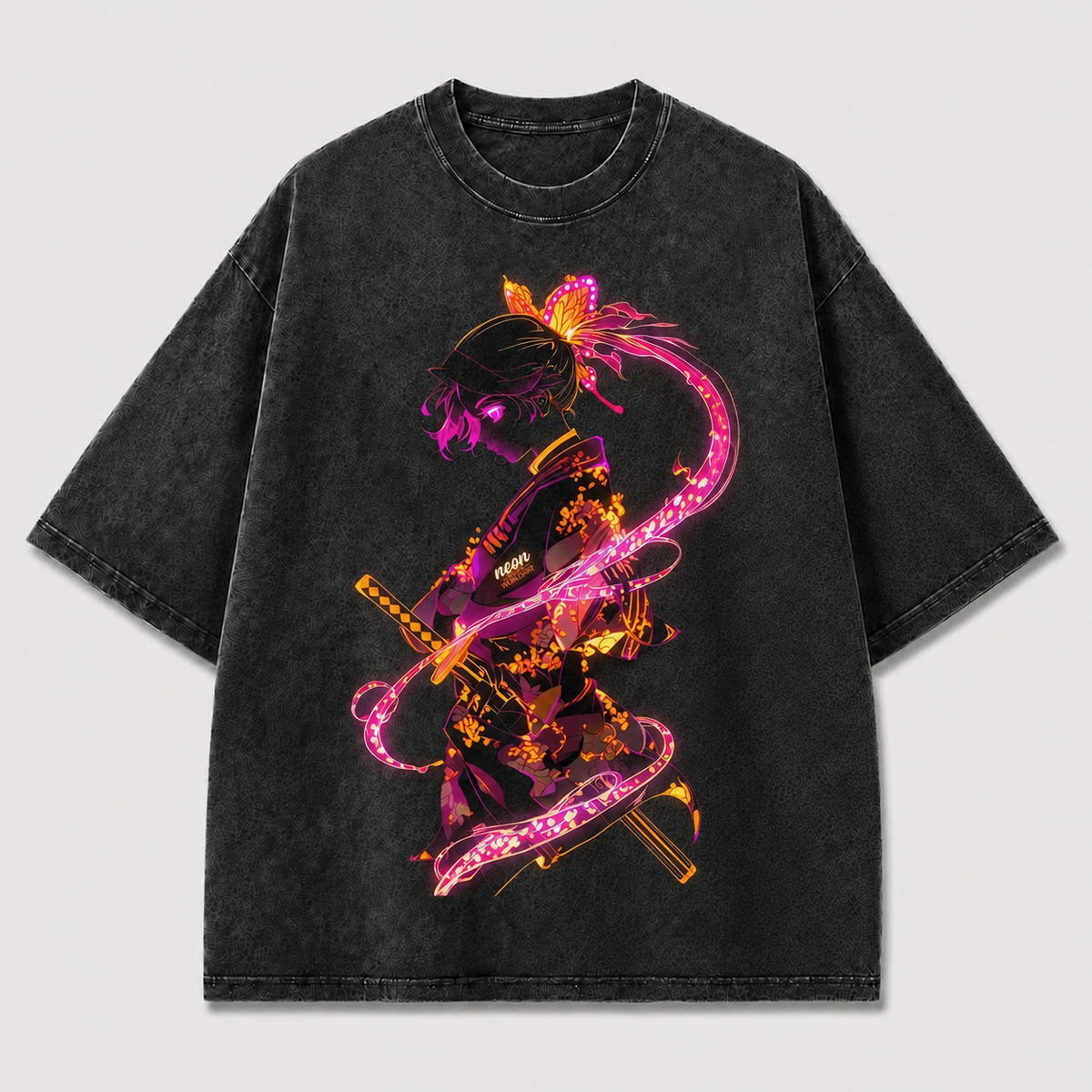 Neon Blade Fighter Graphic Tee
