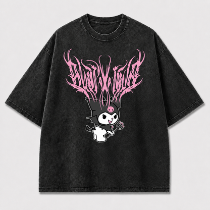 Pink Devil Streetwear Graphic Tee