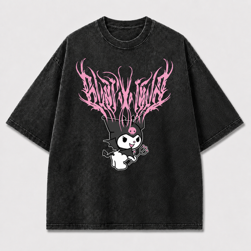 Pink Devil Streetwear Graphic Tee