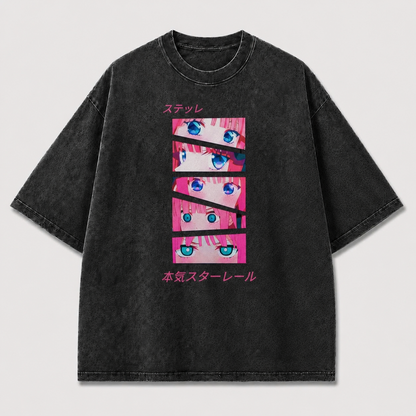 Pink Vision Grid Graphic Tee