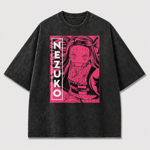 Pink Manga Heroine Portrait Tee