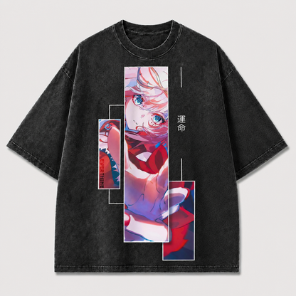 Futuristic Pink-haired Heroine Tee