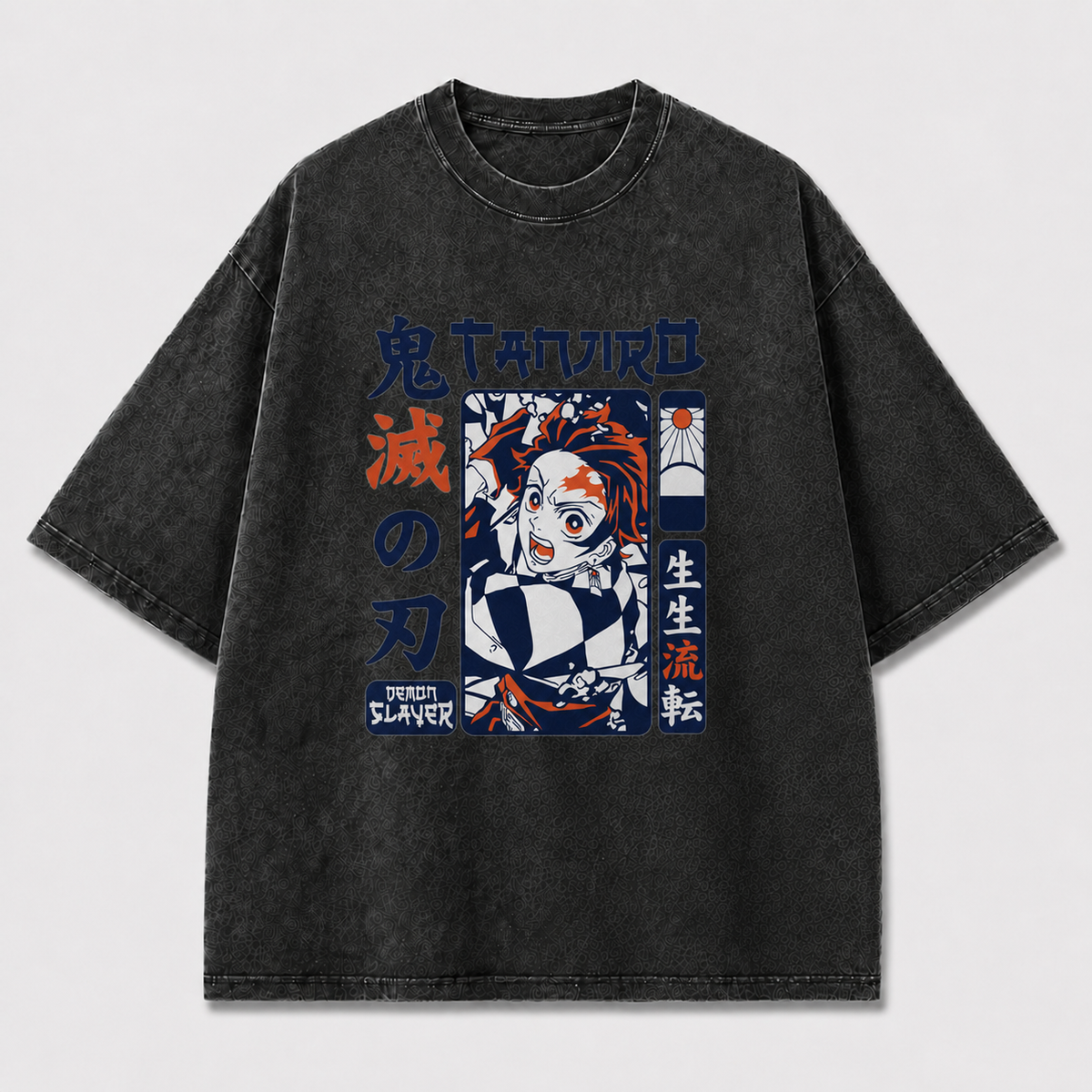 And Portrait of an Energetic Young Sword Oversized Graphic Tee