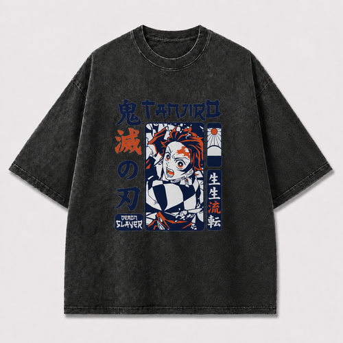 And Portrait of an Energetic Young Sword Oversized Graphic Tee