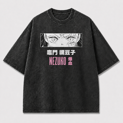 Pink Anime Eyes Graphic Tee