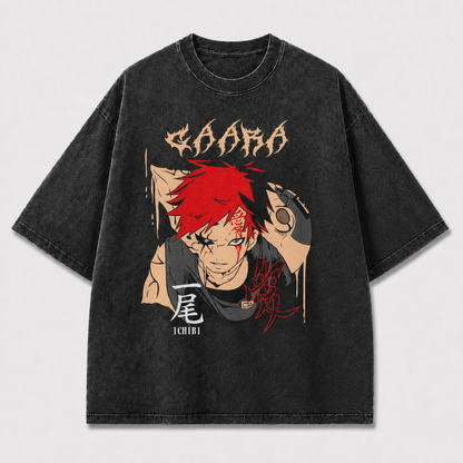 And Portrait of a Scarred Sand Warrior Oversized Graphic Tee