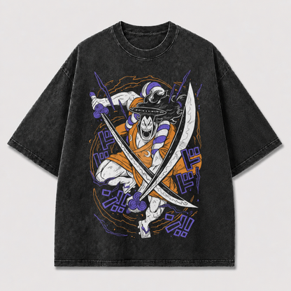 Stylized Skeletal Swordsman Tee