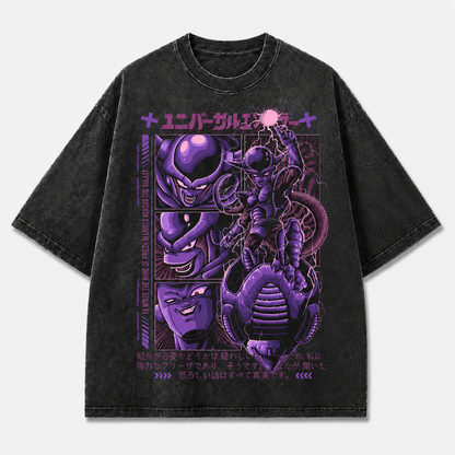 Purple Galactic Manga Villain Graphic Tee