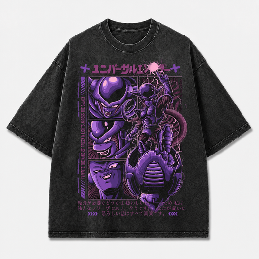 Purple Galactic Manga Villain Graphic Tee