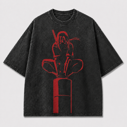 Crimson Shadow Graphic Tee