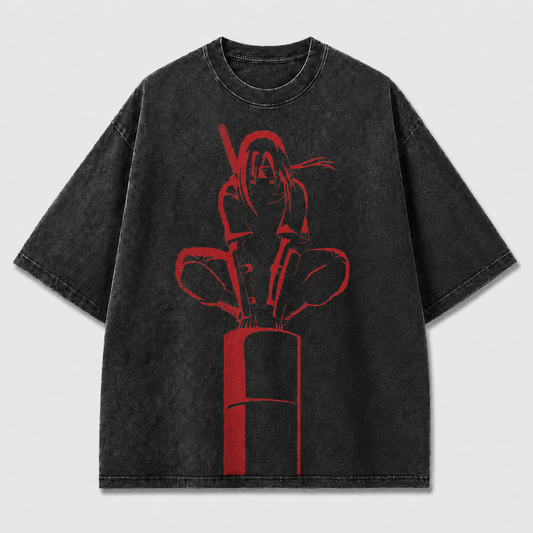 Crimson Shadow Graphic Tee